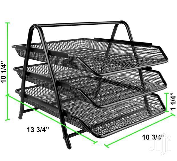 Office Tray 3 Tier Mesh-black - thumbnail 7