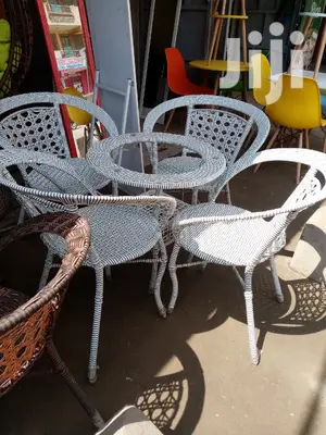 White 4 Seater Balcony Set