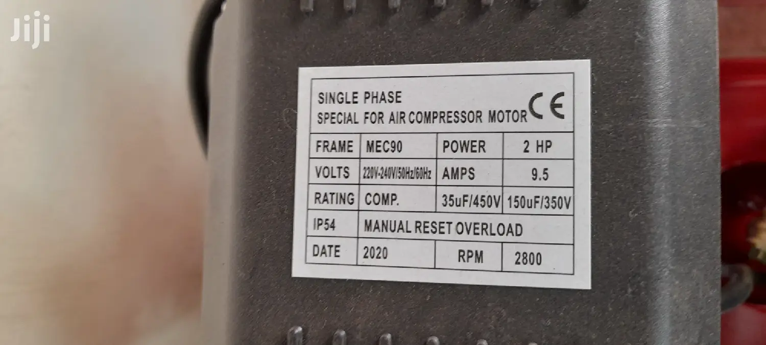 Single Phase Air Compressor Motor 50LTR