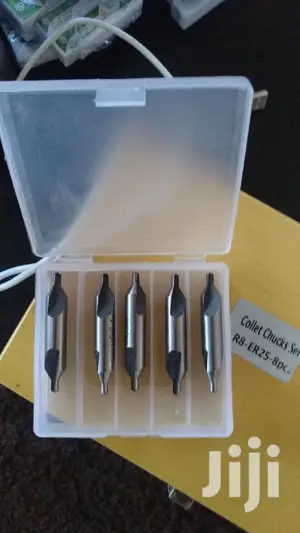 Lathe HSS Centre Drills 5pcs Set Size 5.0mm