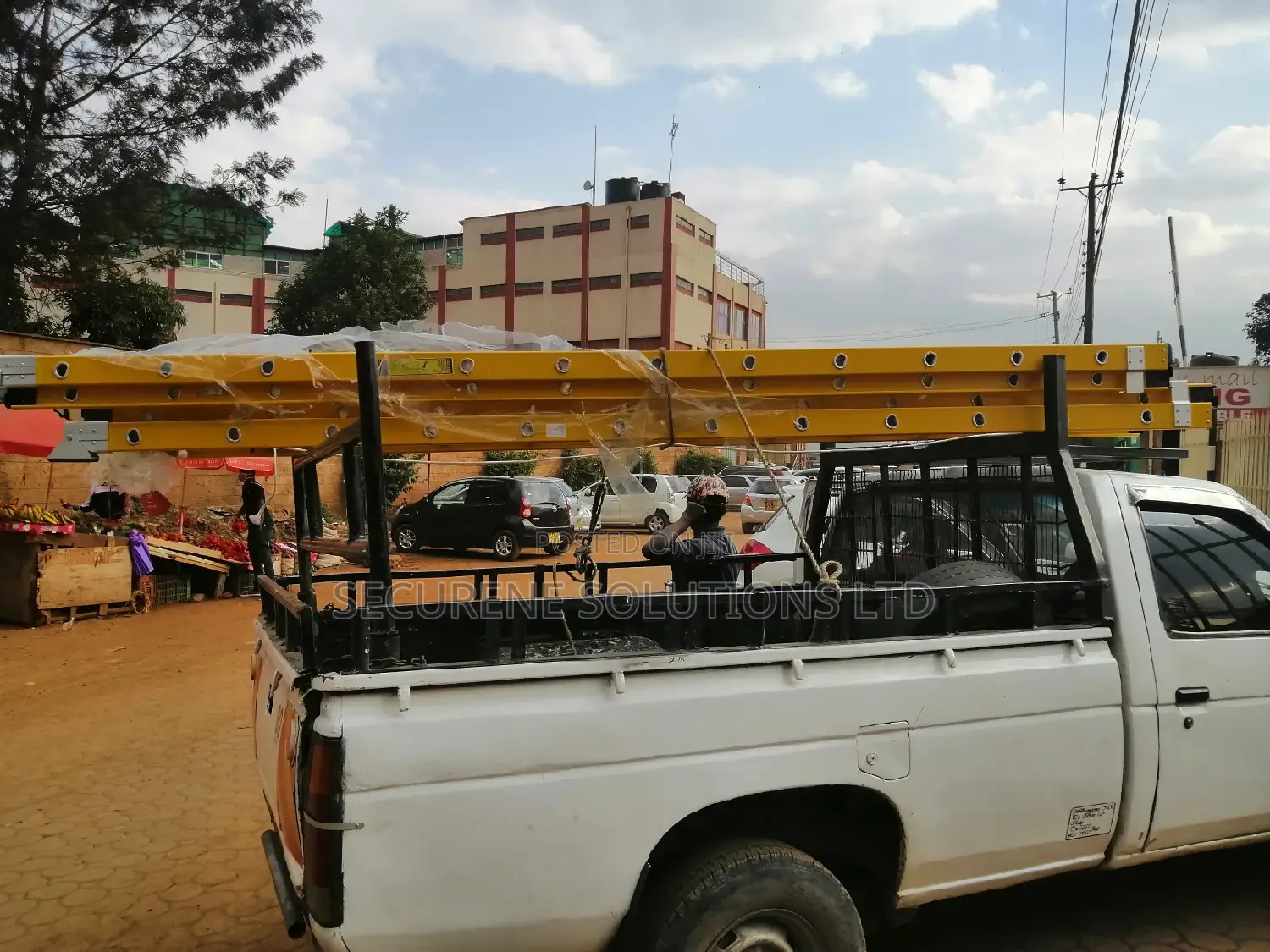 7.4mtrs Fibre Double Extension Ladder