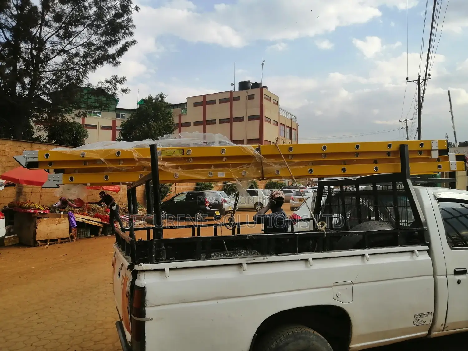 7.4mtrs Fibre Double Extension Ladder