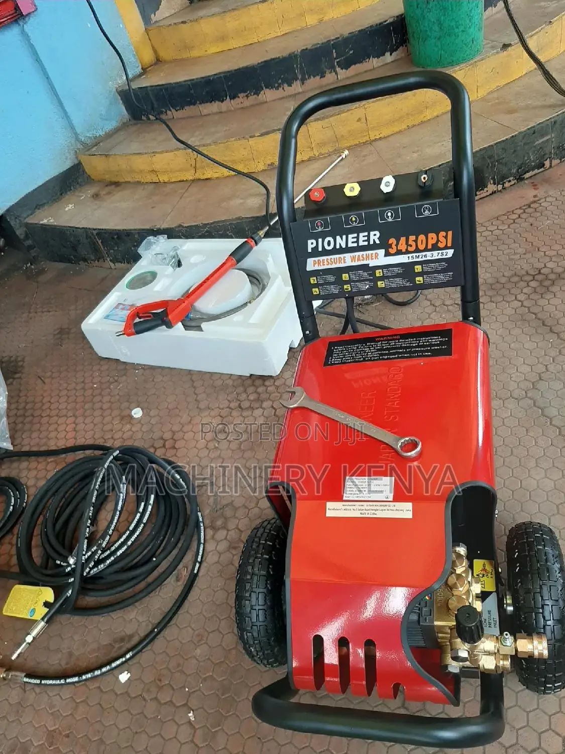 Pioneer 3.7kw Electric High Pressure Washer Machine