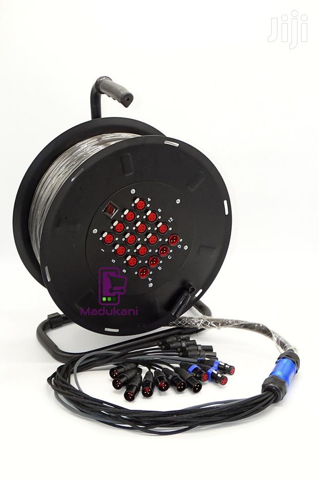 12 Channel 4 Returns 30-Meter XLR SNAKE CABLE on a Reel - main view