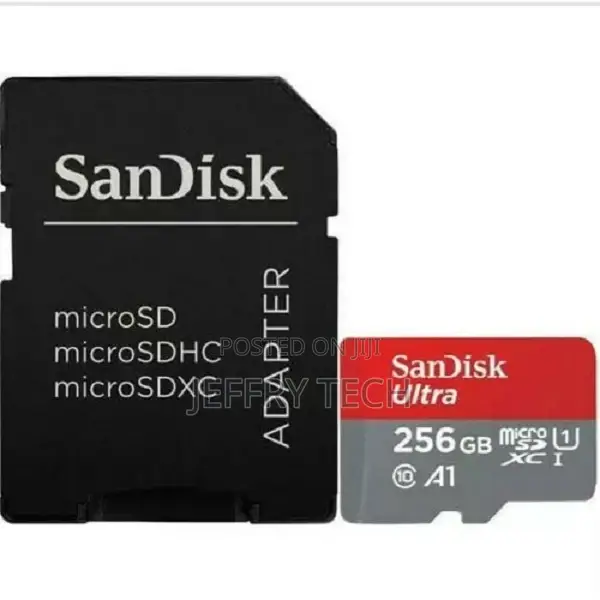 Sandisk A1 Ultra Memory Card - 256GB - 95mb/S - Class 10