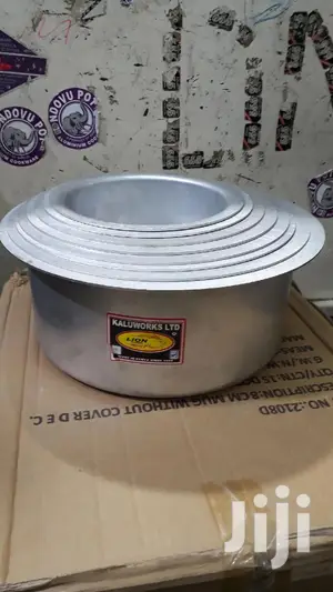 8pc Aluminium Kaluworks Sufuria and 8pc Lid