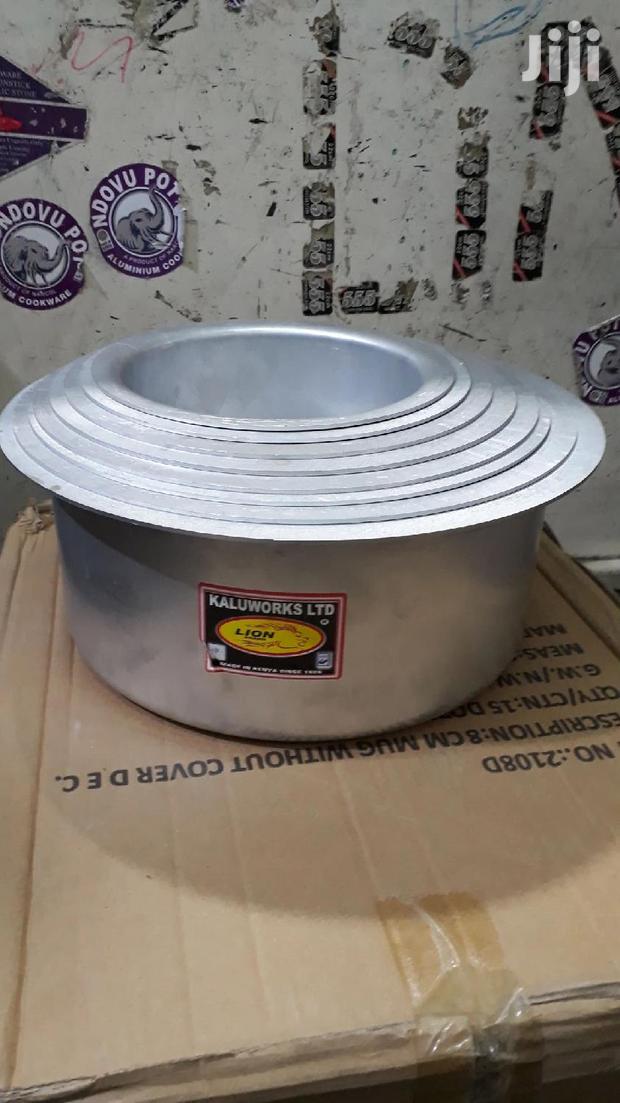 8pc Aluminium Kaluworks Sufuria and 8pc Lid