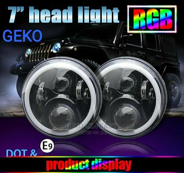 7inch Headlight Colour Changing DRL Bluetooth Programable - thumbnail 3