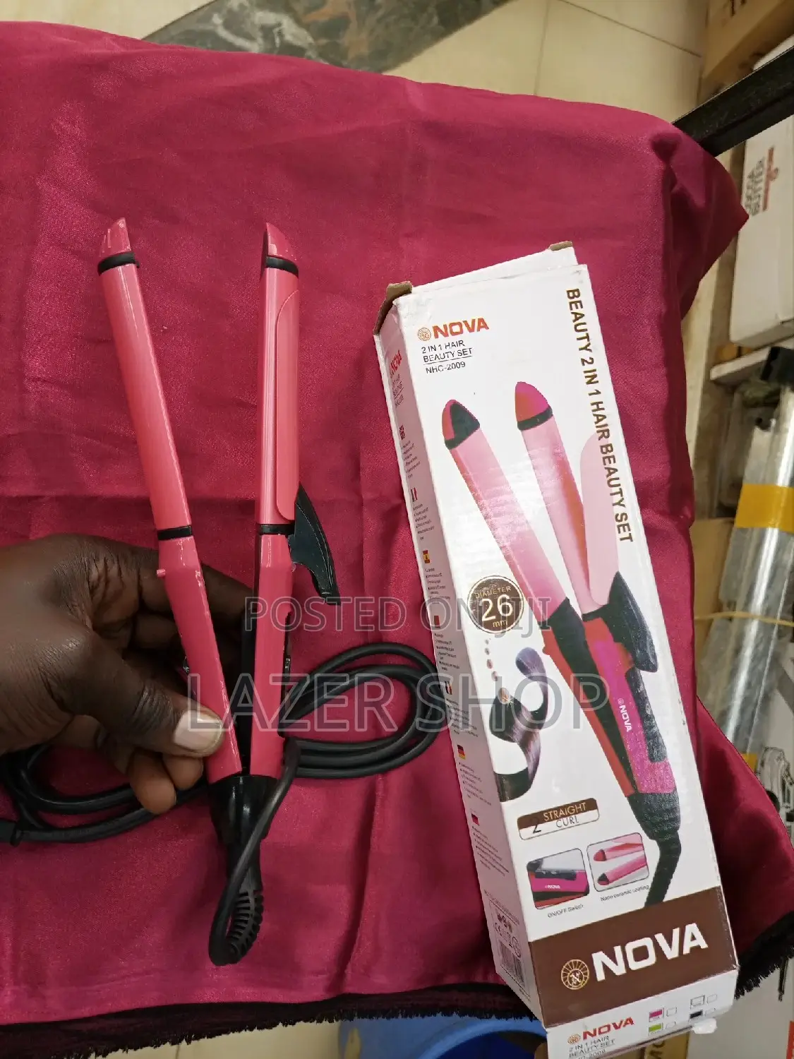 2 In 1 Hair Beauty Set/Hair Straightener