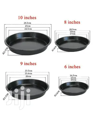 3pcs Non-Stick Pizza Pans