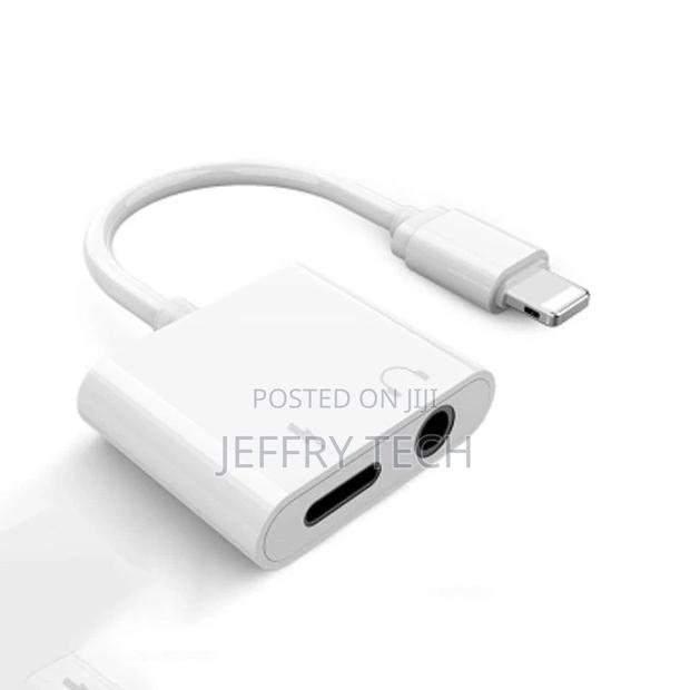 2 in 1 Audio Adapter Charging Earphone Cable for iPhone 7 8 - thumbnail 2