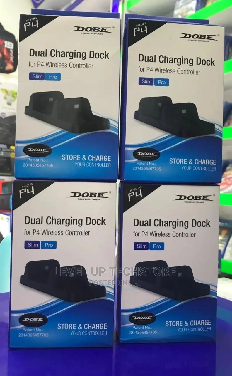 Dobe PS4 Wireless Controller Dual Charge Dock Station - New