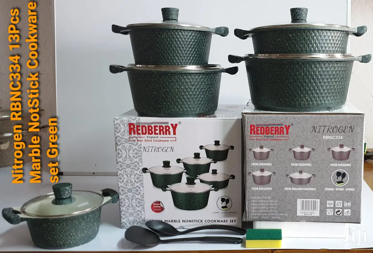 13pcs Nitrogen Mable Nonstick Cookware Sets