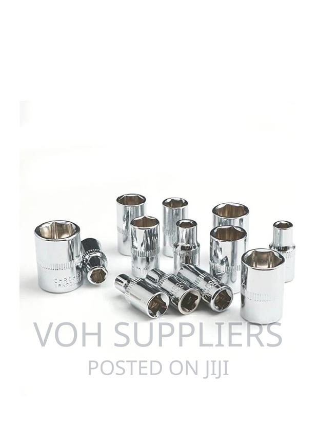 46-pcs Socket & Bit Set Combination Ratchet Wrench, - thumbnail 2