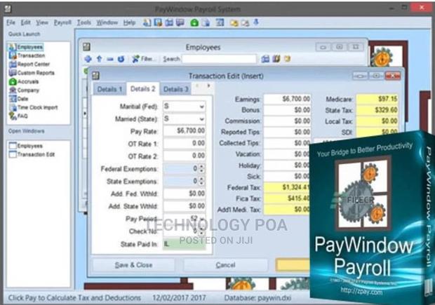 Payroll Systems - main view