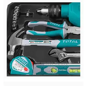 TOTAL Iron 101 Pieces Tool Set With 650W Drill