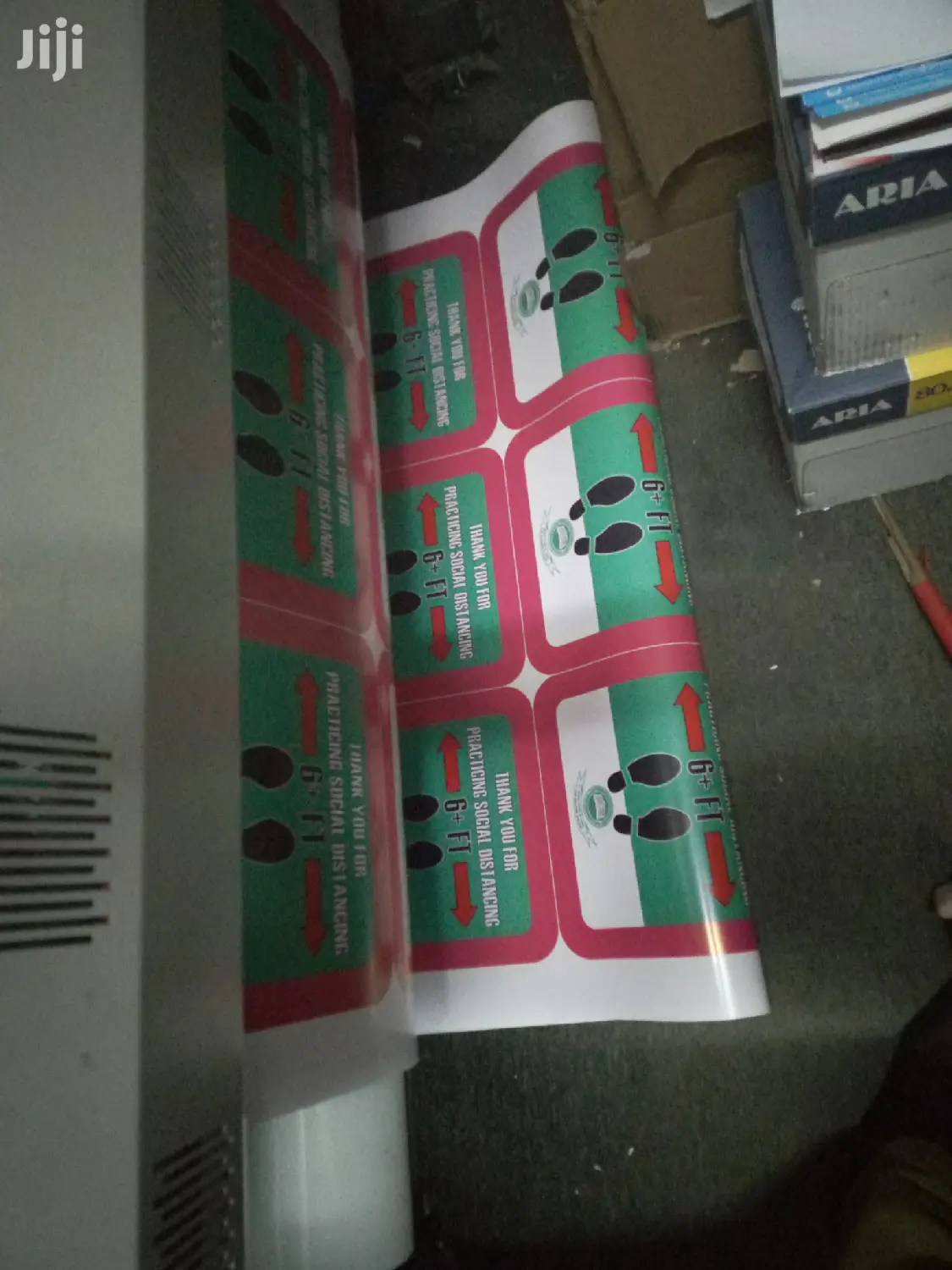 Stand Here School Floor Sticker