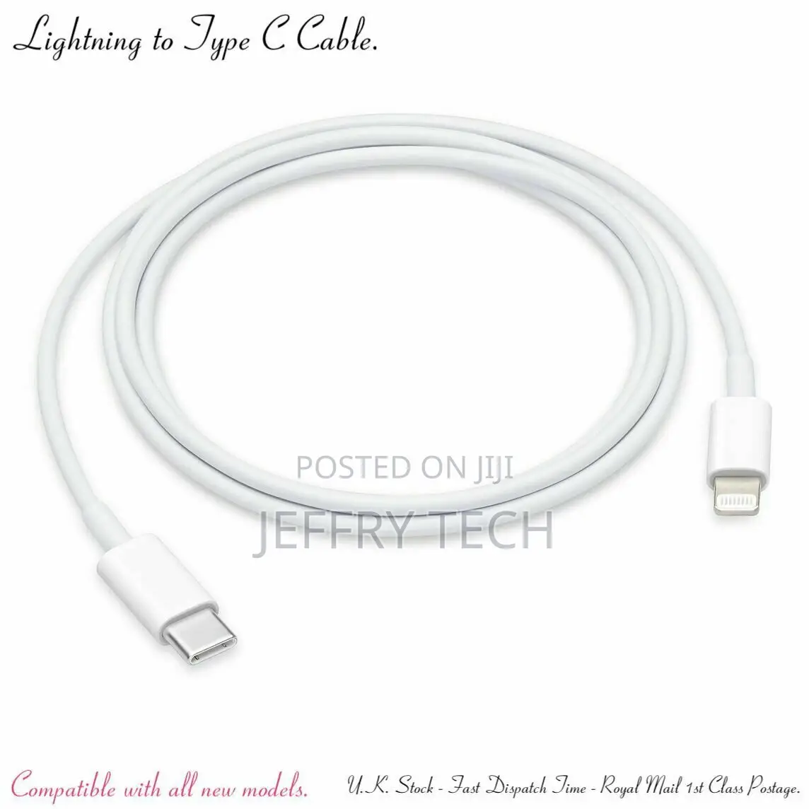 Lightning to USB Type C Fast Charger Cable Data Sync for Iph