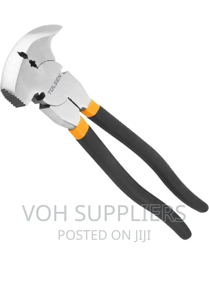 Tolsen-fence Pliers With Wire Nail Hammer & Staple Remover