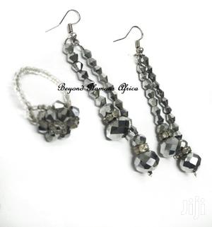 Women's Grey Crystal Jewelry Set - thumbnail 2