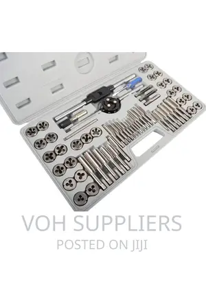 60-Pieces Tap and Die Set Metric and SAE Standard