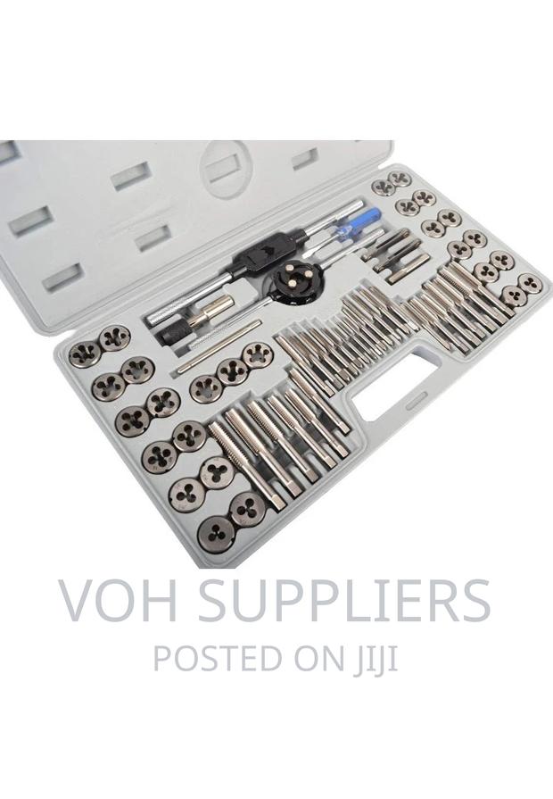 60-Pieces Tap and Die Set Metric and SAE Standard