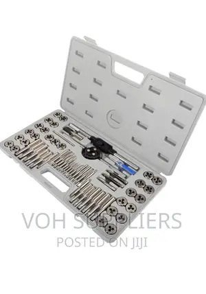 60-Pieces Tap and Die Set Metric and SAE Standard