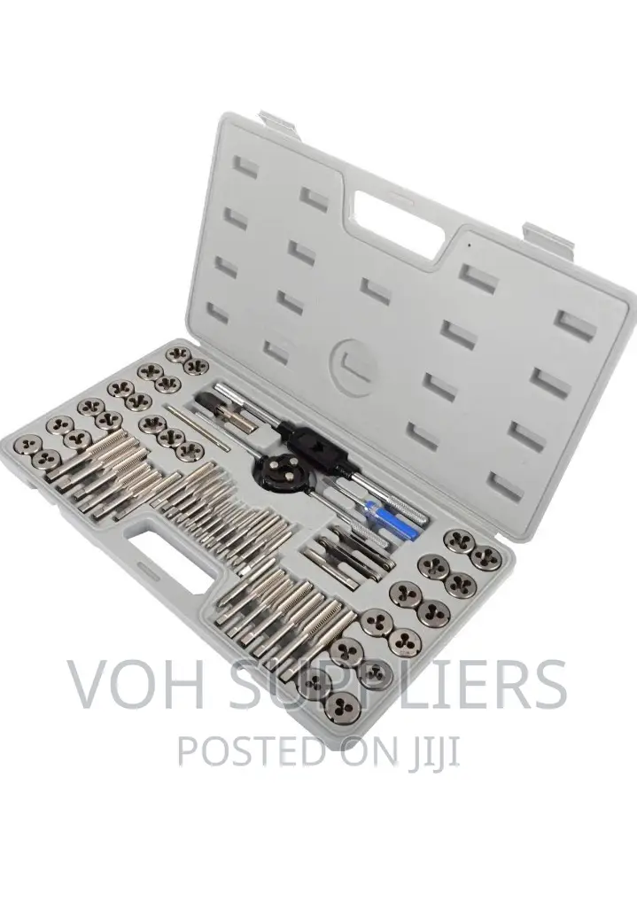 60-Pieces Tap and Die Set Metric and SAE Standard