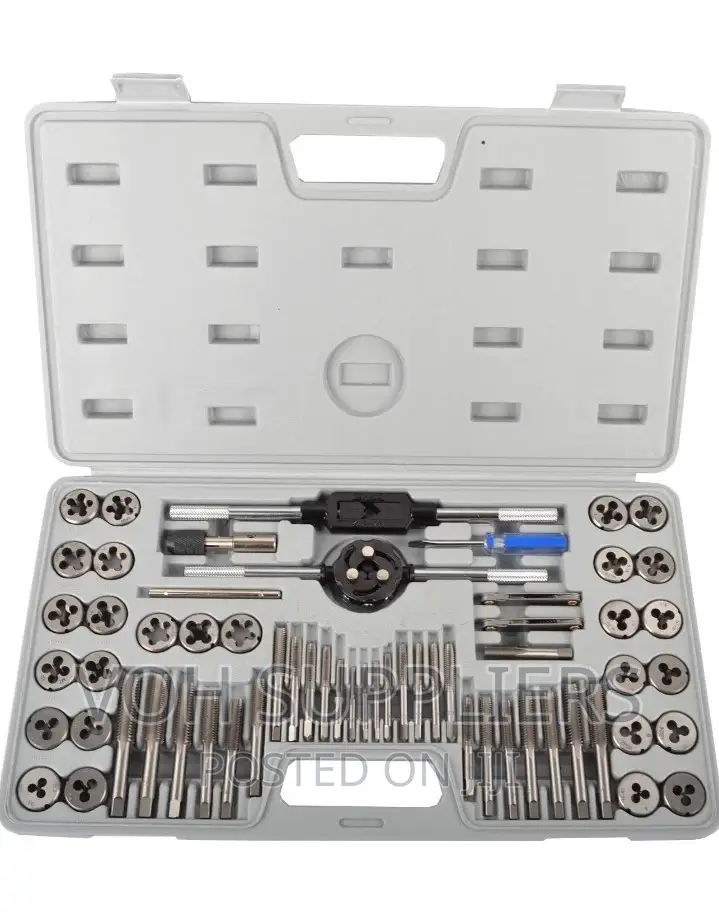60-Pieces Tap and Die Set Metric and SAE Standard