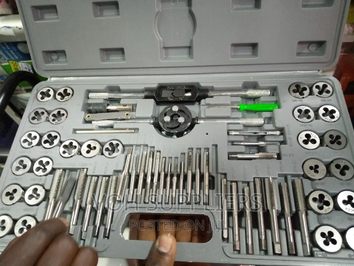 60-Pieces Tap and Die Set Metric and SAE Standard