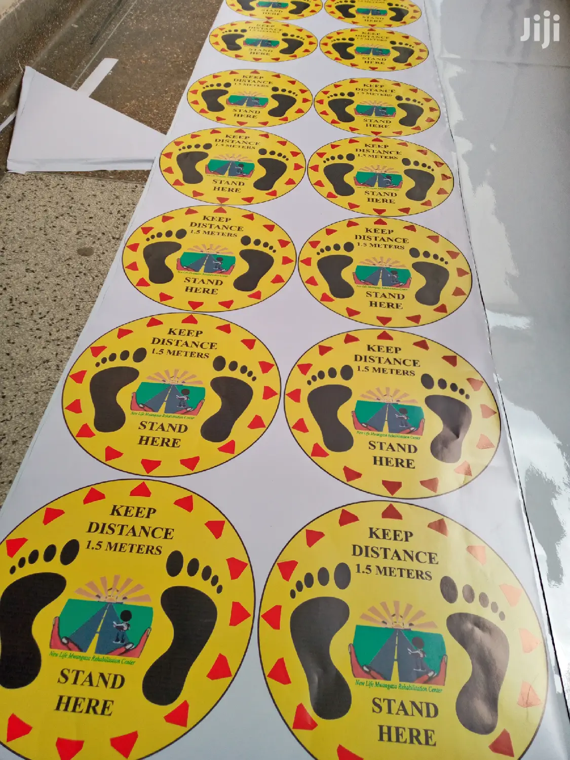 Clear Floor Sticker