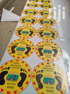 Clear Floor Sticker