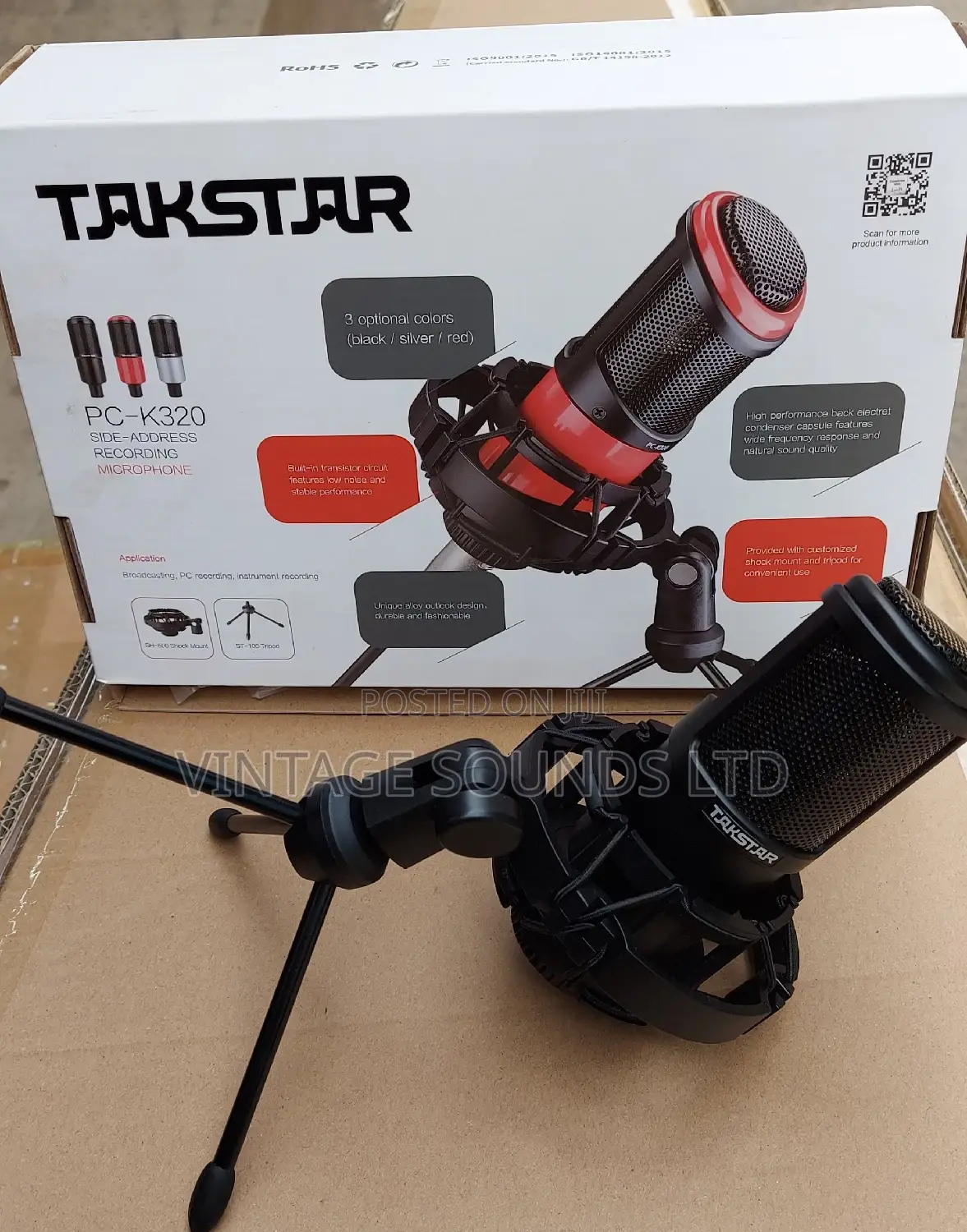 Takstar Studio Condenser Microphone Pc K320