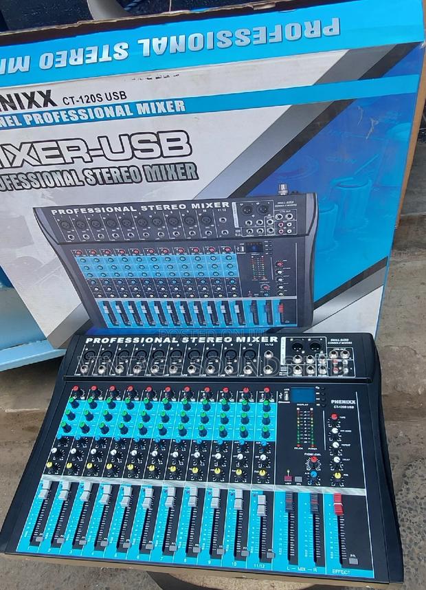 12 Channel Professional Live Mixer - main view