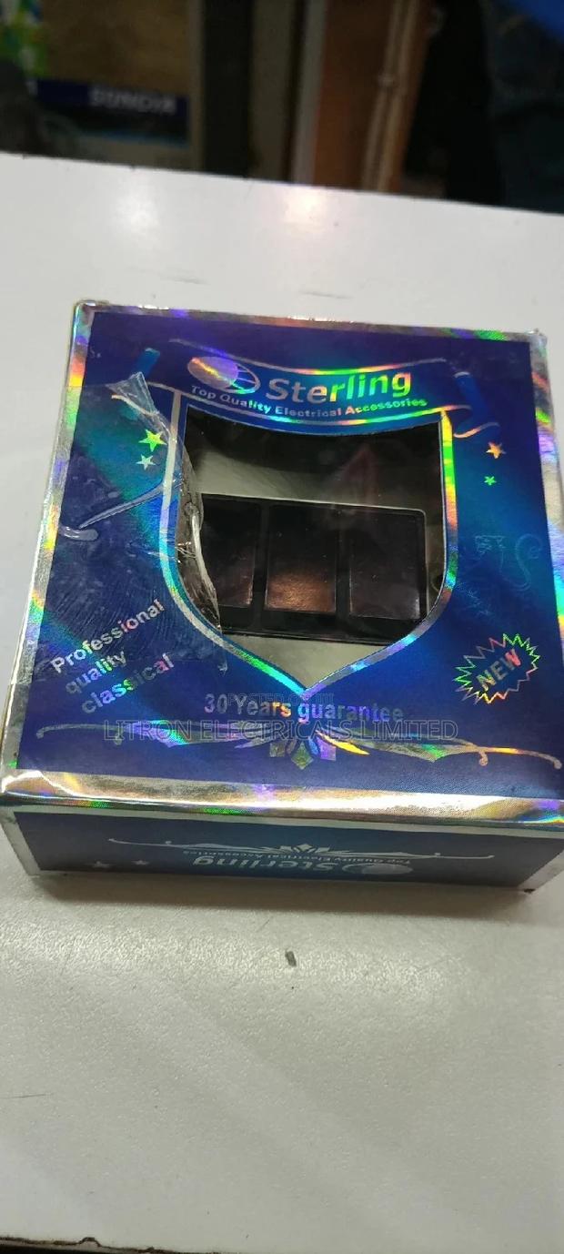 Three Gang Silver Switch - thumbnail 3