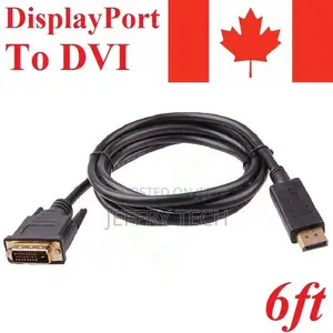 6FT Display Port Male to DVI-D Male Adapter Converter Cable