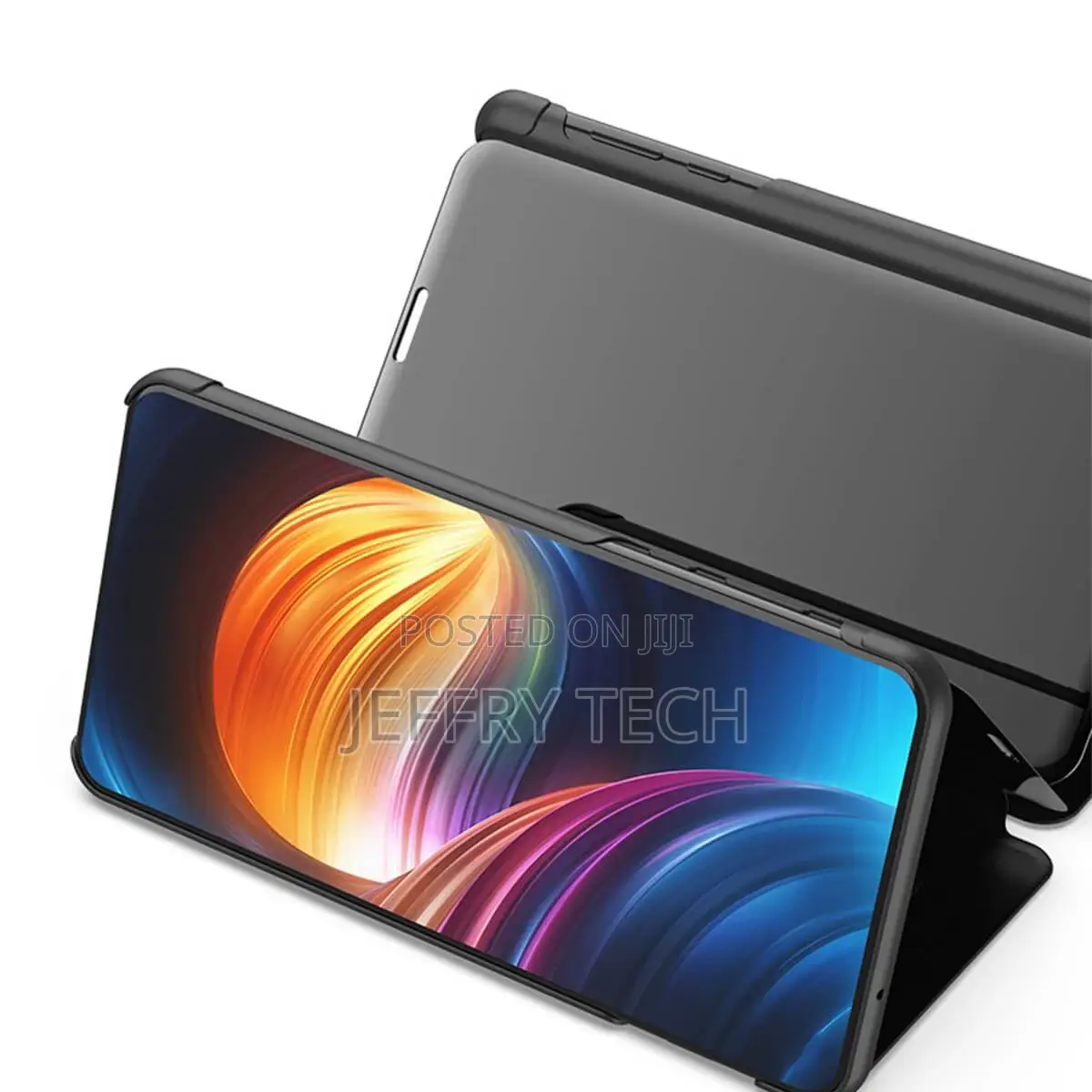 Case For Huawei P20 Pro Lite Plus P10 View Mirror Flip Stand