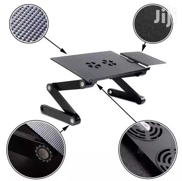 Foldable Laptop Stand With Mouse Pad And Cooling Fan