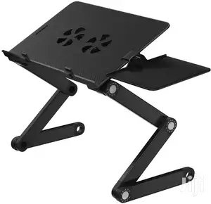 Foldable Laptop Stand With Mouse Pad And Cooling Fan