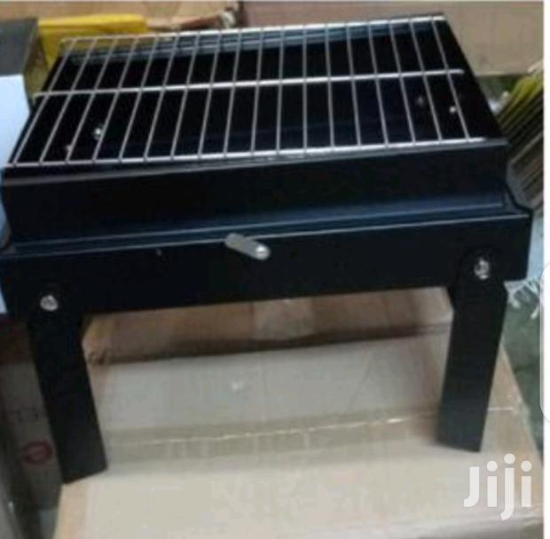 Stainless Charcoal Grill - main view