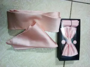 Peach Tie and Bowtie