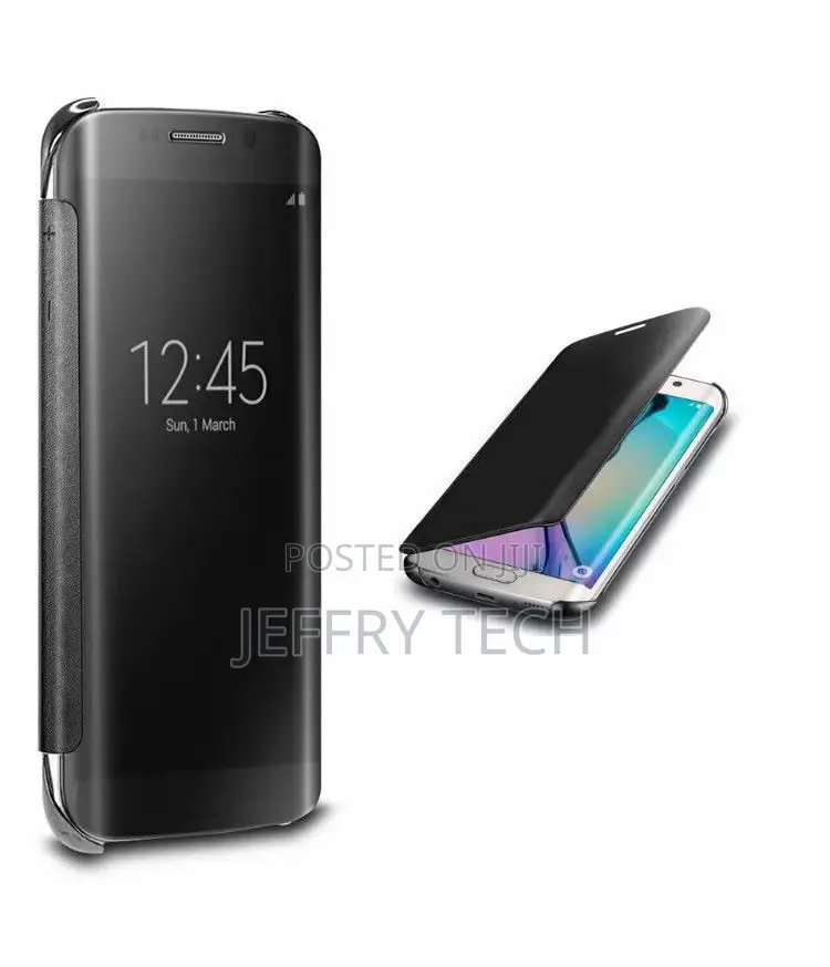 Samsung GALAXY S7 S8 S9 S9+ Mirror Flip Case Cover Wallet Wi