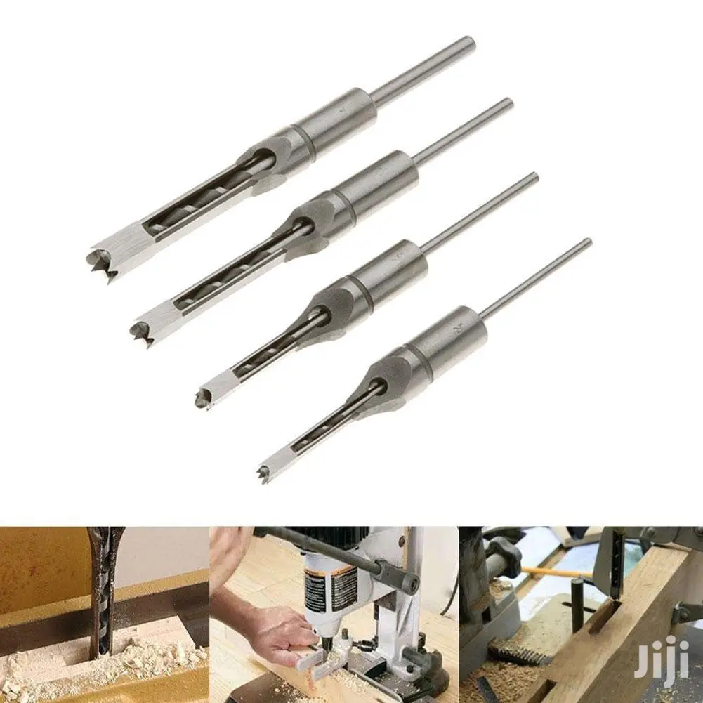 Square Hole Drill Mortising Chisel 6pcs