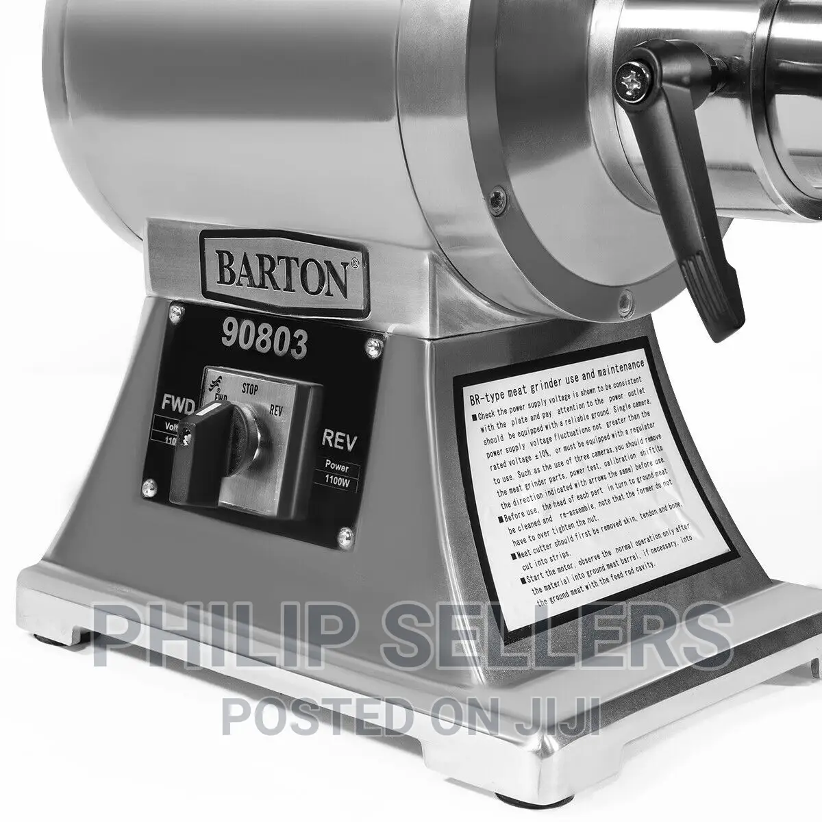 Electric Meat Grinder Stainless Steel Heavy Duty #22 Sausage