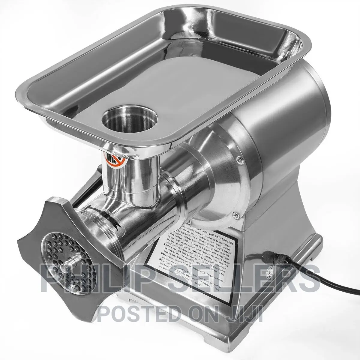 Electric Meat Grinder Stainless Steel Heavy Duty #22 Sausage