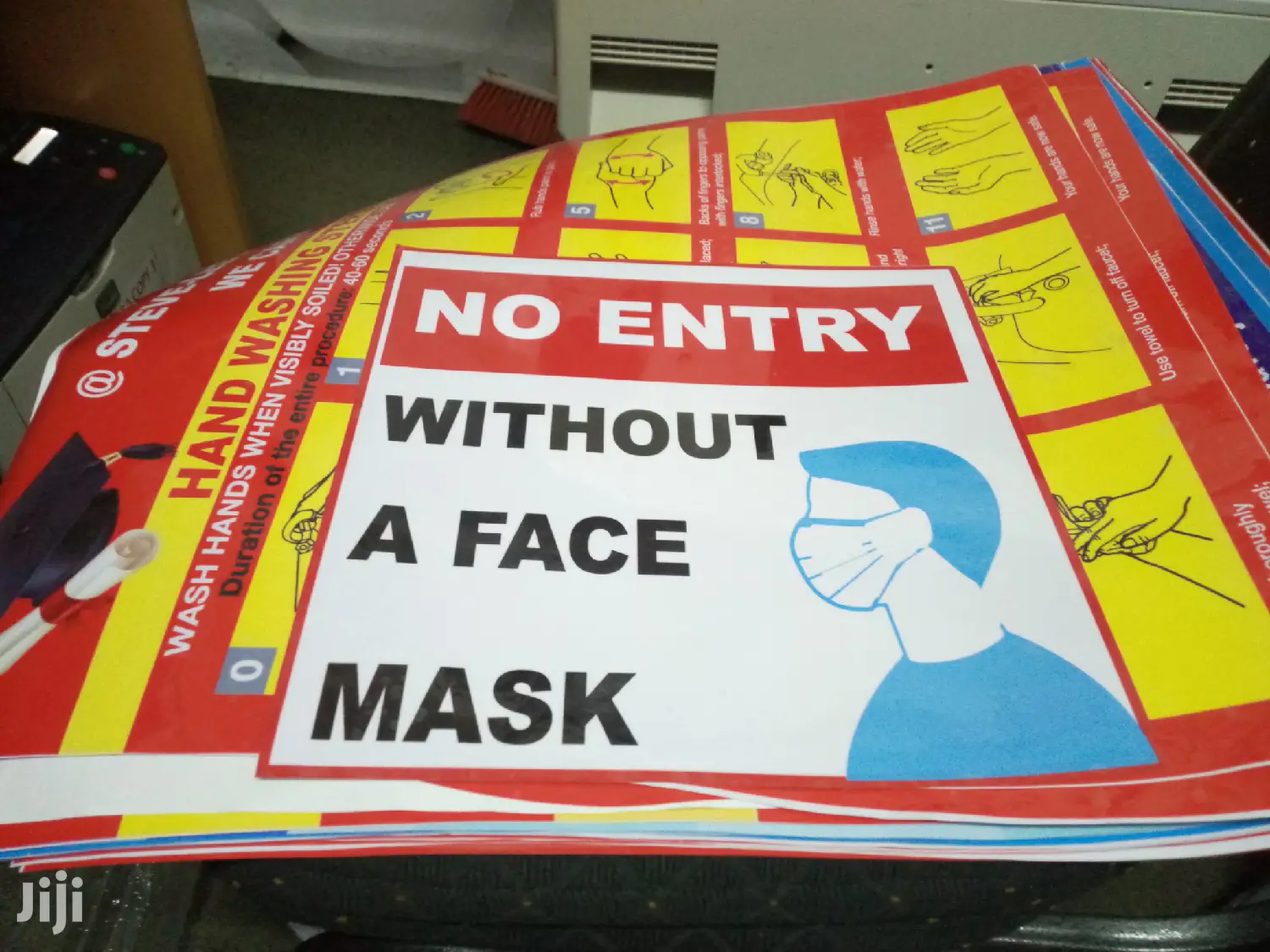 No Entry Without A Face Mask Sticker