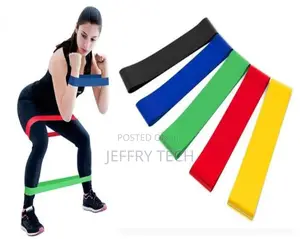 5 In 1 Yoga Stretch Out Strap Resistance Band
