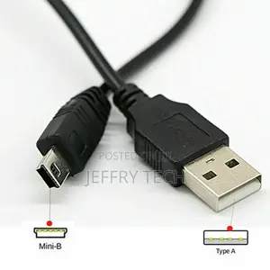 MINI USB Cable Sync & Charge Lead Type A To 5 Pin B Phone Ch