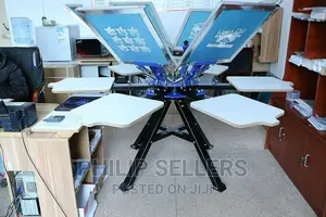 Screen Printing Machine For Commercial Industry 6 Color