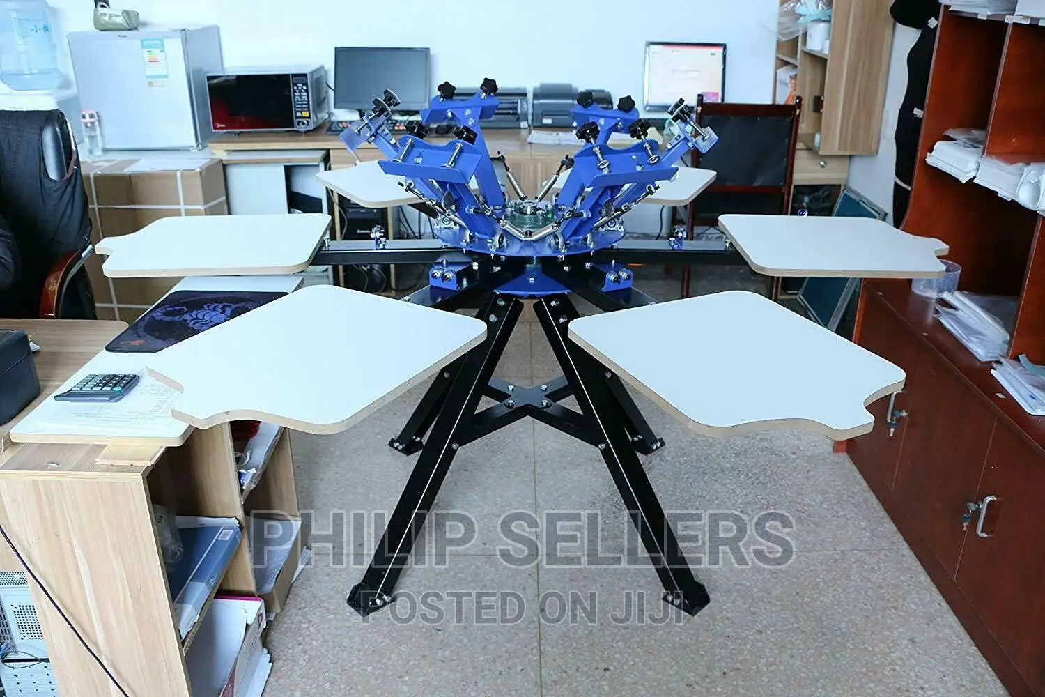Screen Printing Machine For Commercial Industry 6 Color